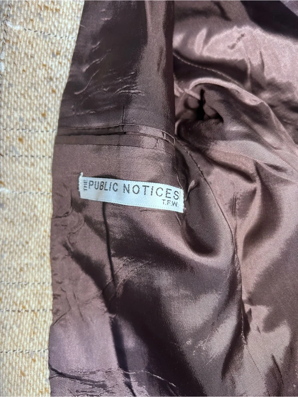 Vintage 80s/90s Public Notices Tweed Blazer